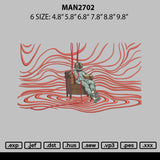 Man2702 Embroidery File 6 sizes