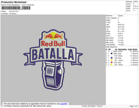 Red Bull Embroidery