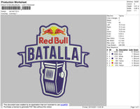 Red Bull Embroidery