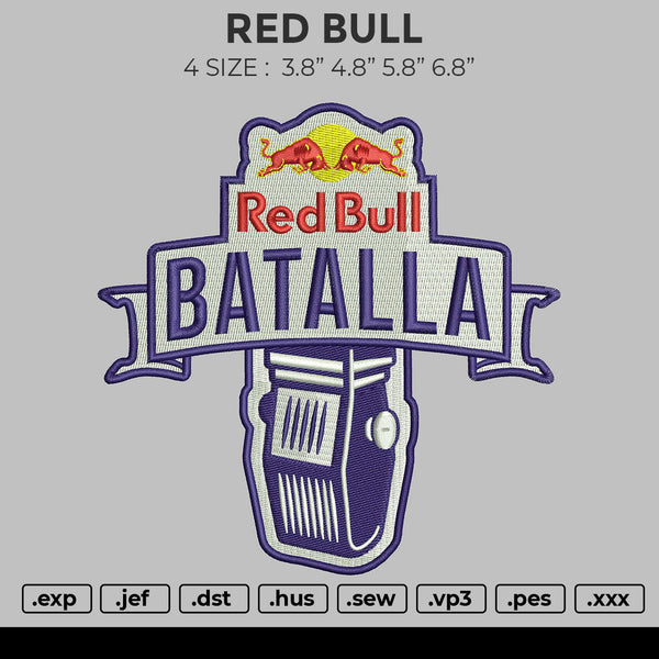 Red Bull Embroidery