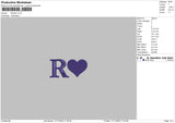 Rheart Embroidery File 6 sizes