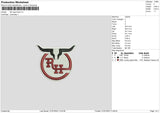 Rh Logo Embroidery File 6 sizes