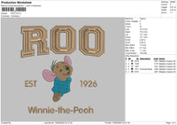 Roo Embroidery File 6 sizes