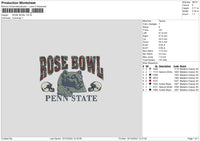 Rose Bowl Embroidery File 6 sizes