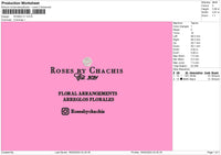 Roses v1 Embroidery File 6 sizes