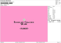 Roses V2 Embroidery File 6 sizes