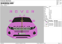 Rover Car Embroidery