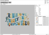 Running Embroidery File 6 sizes