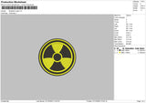 Radiation Circle Embroidery File 6 sizes