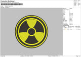 Radiation Circle Embroidery File 6 sizes