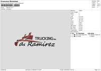 Ramirez Embroidery File 6 sizes