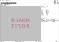 Ramostext Embroidery File 6 sizes