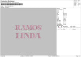 Ramostext Embroidery File 6 sizes