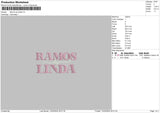 Ramostext Embroidery File 6 sizes