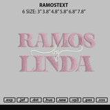 Ramostext Embroidery File 6 sizes