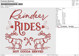 reindeers rides Embroidery