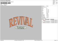 Revival Embroidery File 6 sizes