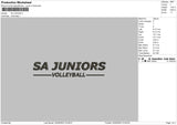 Sa juniors Embroidery File 6 sizes