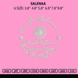 Saleena Embroidery File 6 sizes