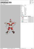 Santa Flat Embroidery FIle 6 sizes