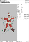 Santa Flat Embroidery FIle 6 sizes