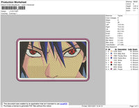 Sasuke Eyes Embroidery