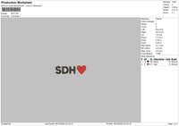 Sdh Embroidery File 6 sizes