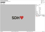 Sdh Embroidery File 6 sizes