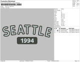 SEATTLE 1994 Embroidery