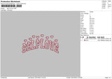 Selflove Text Embroidery File 6 sizes
