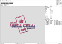 Sellcell Embroidery File 6 sizes