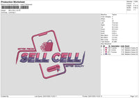 Sellcell Embroidery File 6 sizes