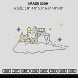 Cartoon 0209 Embroidery File 6 sizes