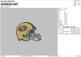 Sf Helmet Embroidery File 6 sizes