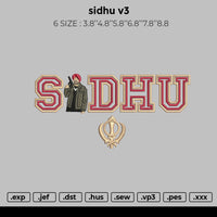 sidhu v3 Embroidery