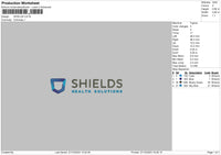 Shields 02 Embroidery File 6 sizes