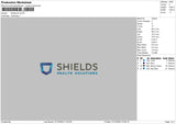 Shields 02 Embroidery File 6 sizes