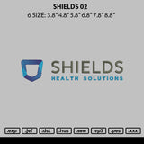 Shields 02 Embroidery File 6 sizes