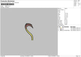 Simba Tail Embroidery File 6 sizes