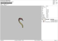 Simba Tail Embroidery File 6 sizes