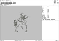 skeleton dance Embroidery