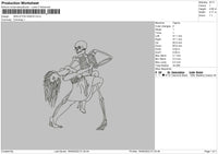 skeleton dance Embroidery