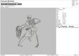 skeleton dance Embroidery