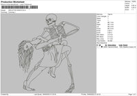 skeleton dance Embroidery