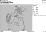 skeleton dance Embroidery