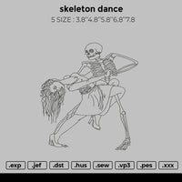 skeleton dance Embroidery
