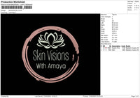 Skinvision Embroidery File 6 sizes