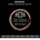 Skinvision Embroidery File 6 sizes