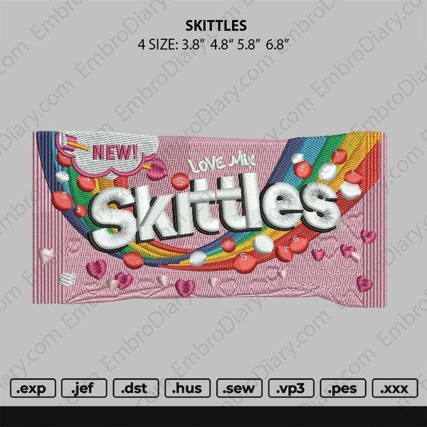 Skittles Embroidery