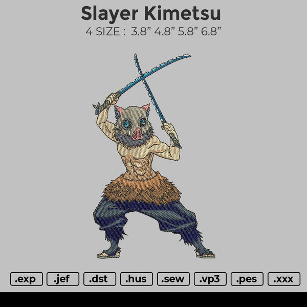 Slayer Kimetsu Embroidery